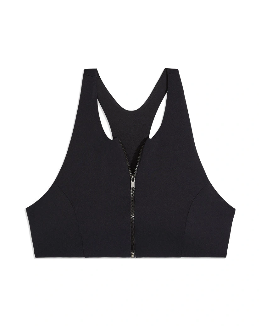 Top de bikini deportivo con cremallera: ¡Atrévete a lucir un estilo audaz y vibrante en la playa o la piscina!